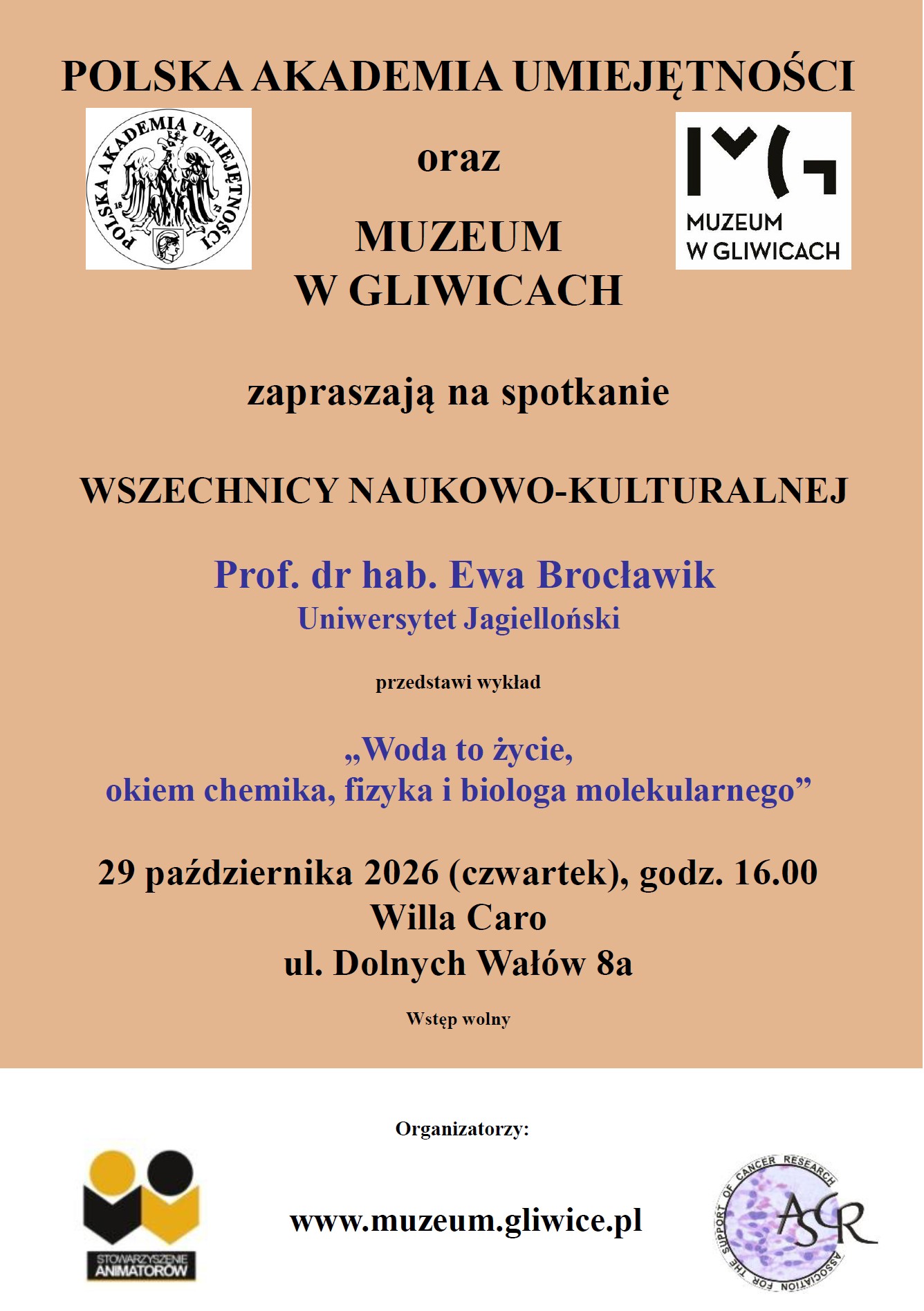 Wszechnica Naukowo-Kulturalna 29.10.2026